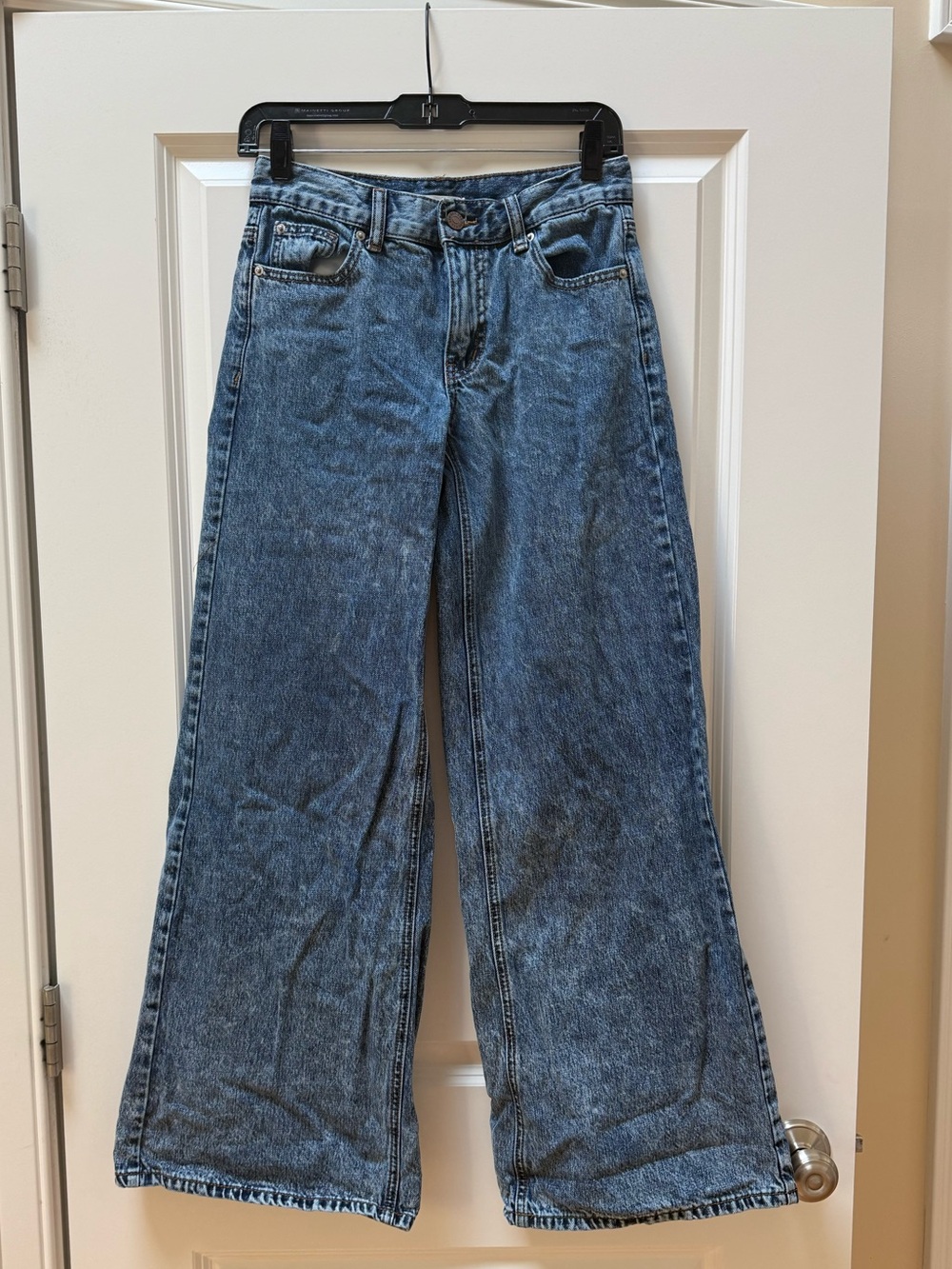 BDG Urban Outfitters A-Wide High Rise Wide Leg Jeans Size 25 Light Wash